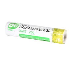 Pungi biodegradabile cf standard EN13432, 35x25 cm, 200 buc. rola, 3L foto