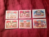 Set 6 serii de 1 valoare URSS 1981 Republici Autonome Sovietice - Steme , 6 val