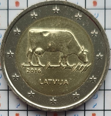 Letonia 2 euro 2016 UNC - Latvian farming and countryside - km 175 - E001 foto
