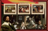 GUINEEA 2012 - Picturi, Diego Velasquez / set complet - bloc+colita MNH ( 2 imagini)