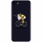 Husa silicon pentru Apple Iphone 7, ET Riding Bike Funny Illustration