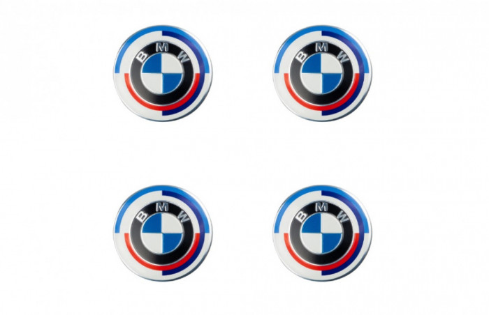 Set Emblema Janta BMW M 50 Ani, 55mm