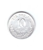 Moneda Mexic 10 centavos 1897 ZsZ, stare buna, curata