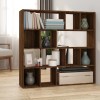 VidaXL Bibliotecă/Separator de cameră, stejar maro, 105x24x102 cm