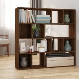 VidaXL Bibliotecă/Separator de cameră, stejar maro, 105x24x102 cm
