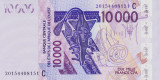 Bancnota Statele Africii de Vest 10.000 Franci 2020 - P318C UNC ( Burkina Faso )