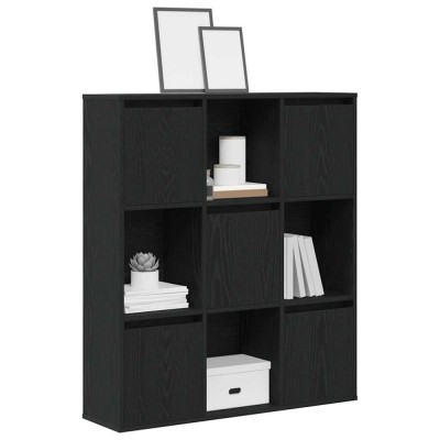 vidaXL Bibliotecă Stejar negru 89x24x101,5 cm Lemn prelucrat 860401 foto