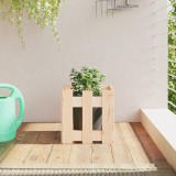 VidaXL Jardinieră grădină design gard, 30x30x30 cm, lemn masiv de pin