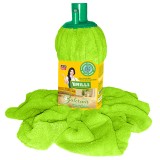 Rezerva mop Brilli Balerina, microfibra, suprafete sensibile, verde