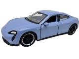 Macheta Welly Porsche Taycan Turbo S 1:34 albastru replica metal die-cast