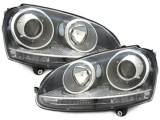 Faruri DEPO VW Golf V 5 (2003-2009) Jetta 3 (2003-2009) GTI Look Negru Performance AutoTuning, KITT Lightning