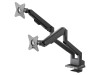 Suport LCD/LED Goobay 70814, 2 brațe, 9kg, 75x75mm și 100x100mm, negru