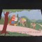 Carte Poștală Umoristică Vintage Franța 1958 &ndash; &quot;Cicliști &icirc;n Peisaj Montan&quot;, Ilustrație A. Dubout