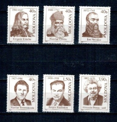 Moldova 2002 - Personalități, serie neuzata foto