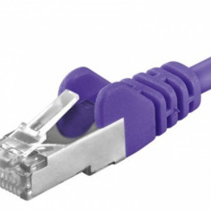 Cablu de retea RJ45 cat 6A SFTP 0.5m Mov, sp6asftp005V