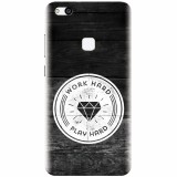 Husa silicon pentru Huawei P10 Lite, Work Hard Play Hard
