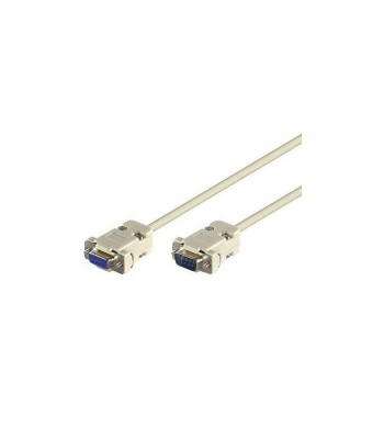 Cablu serial RS232 DB9 tata la DB9 mama 2m 1:1 Goobay foto