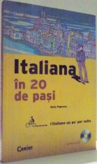 ITALIANA IN 20 DE PASI de GETA POPESCU , 2009 , INCLUDE CD foto