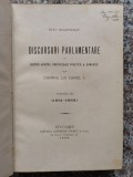 Cumpara ieftin Discursuri Parlamentare Cu Priviri Asupra Dezvoltarii Politic - Titu Maiorescu , B174
