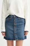 Levi&#039;s fusta jeans mini, evazati, 003RO