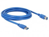 Cablu USB-B 3.0 la USB A T-T 3m, Delock 82581