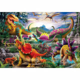 Puzzle Atacul T-Rex, 35 Piese