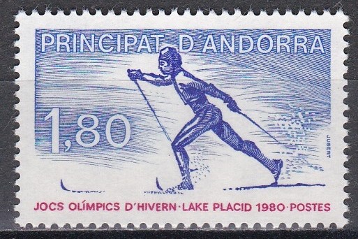 Andorra franceza 1980 - Jocurile Olimpice de iarnă - Lake Placid, MNH