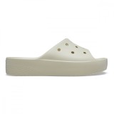 Papuci Crocs Classic Platform Slide Bej - Bone