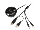 Hub USB Jack 3,5mm cu 2 Porturi și 3 Porturi USB