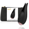 Stimulator Clitoris Floare Coquette Chic Desire, Silicon, Reincarcabil USB, 10 Vibratii, Negru/Auriu