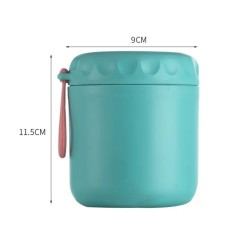 Caserola termica din inox, inchidere ermetica, termos, lingurita inclusa, capacitate 430ml
