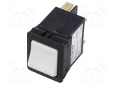 &Icirc;ntrerupător supracurent SCHURTER TA35 240VAC 60VDC 4A 2 poli DPST alb