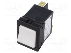 &Icirc;ntrerupător supracurent SCHURTER TA35 240VAC 60VDC 4A 2 poli DPST alb