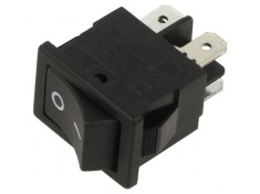 &Icirc;ntrerupător Basculant DPST 10A/250VAC Negru