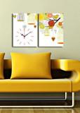 Tablou decorativ cu ceas Clock Art, 228CLA2639, Multicolor