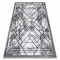Covor modern COZY Tico, geometric - structural două niveluri de l&acirc;nă gri, 160x220 cm