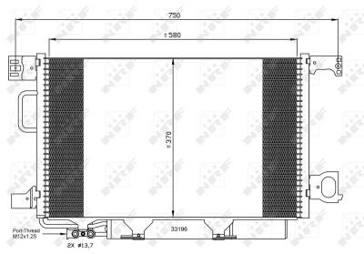 NRF 35623 EASY FIT Condensator, climatizare foto
