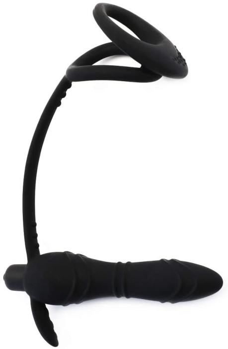 Vibrator anal cu inel