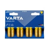 Set Baterii Varta Longlife AA &ndash; 8 Bucăți, LR06