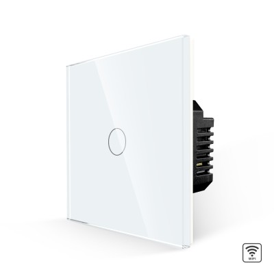 Intrerupator Simplu Wi-Fi cu Touch din Sticla LUXION SmartElectro IntelligentHouse foto