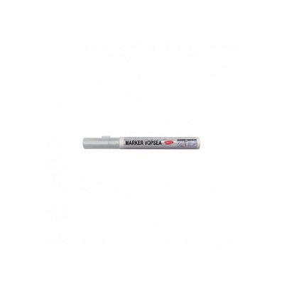 Marker cu vopsea, universal, varf 1-2 mm, diverse suprafete - Albastru foto
