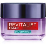 L&rsquo;Or&eacute;al Paris Revitalift Filler Oil Control crema puternic hidratanta pentru ten gras și mixt 50 ml