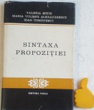 Sintaxa propozitiei Valeria Botis Maria Vulsici Alexandrescu