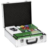 SPORTNOW Valiză de poker set complet 500 jetoane, carcasă ABS, cărți de joc, zaruri, buton dealer, tapis, chei | Aosom Romania