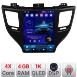 Navigatie Hyundai Tucson 2015-2020 tip tesla radio gps internet 4 Core carplay android auto 4+64 Incell Display kit-tesla-546+EDT-E220-RK CarStore Tec