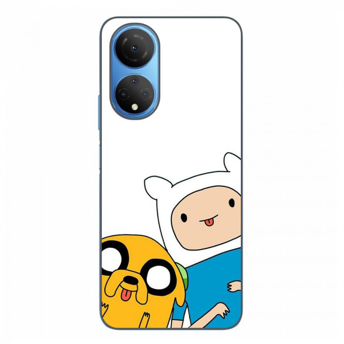 Husa compatibila cu Honor X7 Silicon Gel Tpu Model Finn and Jake Tongues