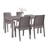 Set mobilier de grădină Laos 4+1 cappuccino