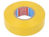 Bandă electroizolantă galbenă TESA - 19mm x 20m, rezistență dielectrică 7kV