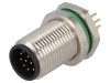 Conector Soclu M12 12 Pini IP67 BULGIN Montare Pe Panou Tata