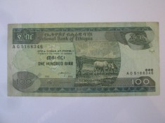 Etiopia 100 Birr 1992-2000 foto